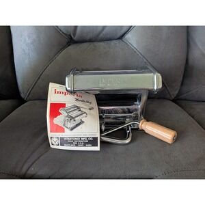Imperia SP150 Pasta Machine Vitantonio Noodle Chef Made in Italy Chrome Steel